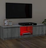 VidaXL Tv-meubel met LED-verlichting 120x30x36 cm grijs sonoma eiken