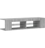 VidaXL Tv-meubel met LED-verlichting 135x39x30 cm grijs sonoma eiken