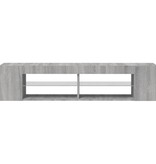 VidaXL Tv-meubel met LED-verlichting 135x39x30 cm grijs sonoma eiken