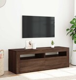 VidaXL Tv-meubel met LED-verlichting 120x35x40 cm bruin eikenkleur