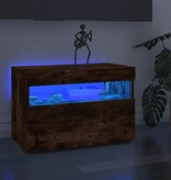 VidaXL Tv-meubel met LED-verlichting 60x35x40 cm gerookt eikenkleurig