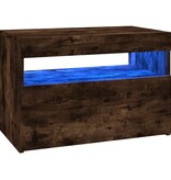 VidaXL Tv-meubel met LED-verlichting 60x35x40 cm gerookt eikenkleurig