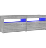 VidaXL Tv-meubel met LED-verlichting 120x35x40 cm grijs sonoma eiken