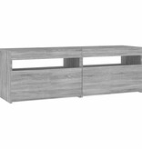 VidaXL Tv-meubel met LED-verlichting 120x35x40 cm grijs sonoma eiken