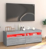 VidaXL Tv-meubel met LED-verlichting 120x35x40 cm grijs sonoma eiken