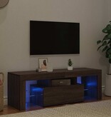 VidaXL Tv-meubel met LED-verlichting 120x35x40 cm bruin eikenkleur