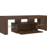 VidaXL Tv-meubel met LED-verlichting 120x35x40 cm bruin eikenkleur