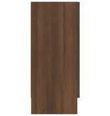 VidaXL Vitrinekast 120x30,5x70 cm bewerkt hout bruin eikenkleur