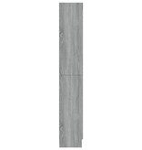 VidaXL Vitrinekast 82,5x30,5x185,5 cm bewerkt hout grijs sonoma eiken