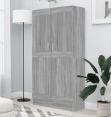 VidaXL Boekenkast 82,5x30,5x150 cm bewerkt hout grijs sonoma eiken
