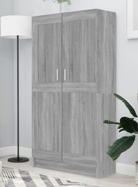 VidaXL Boekenkast 82,5x30,5x150 cm bewerkt hout grijs sonoma eiken