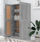VidaXL Boekenkast 82,5x30,5x150 cm bewerkt hout grijs sonoma eiken