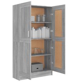 VidaXL Boekenkast 82,5x30,5x150 cm bewerkt hout grijs sonoma eiken