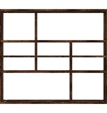 VidaXL Wandschap 90x16x78 cm bewerkt hout gerookt eikenkleurig