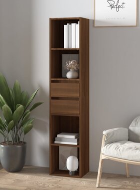 VidaXL Boekenkast 36x30x171 cm bewerkt hout bruin eikenkleur