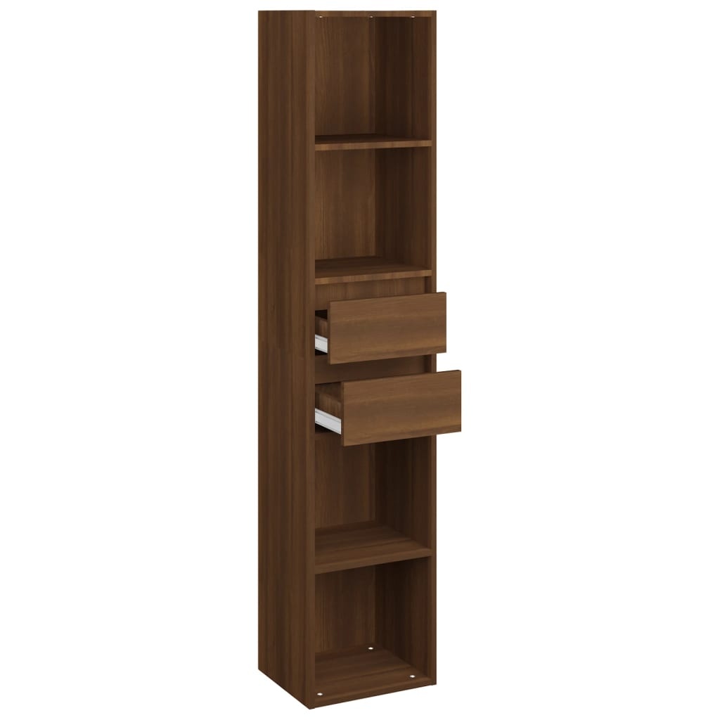 VidaXL Boekenkast 36x30x171 cm bewerkt hout bruin eikenkleur