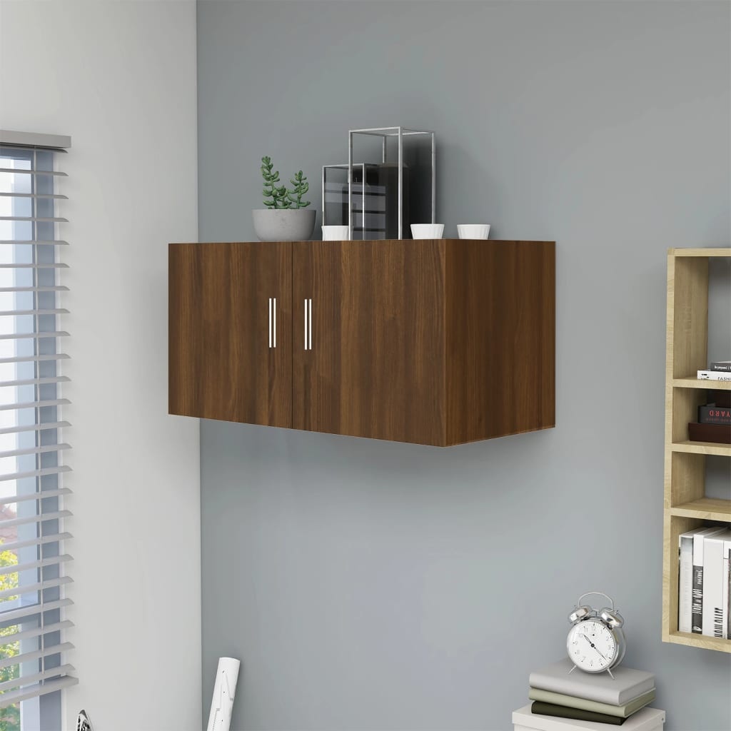VidaXL Hangkast 80x39x40 cm bewerkt hout bruin eikenkleur
