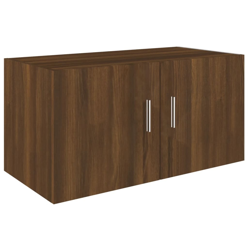 VidaXL Hangkast 80x39x40 cm bewerkt hout bruin eikenkleur