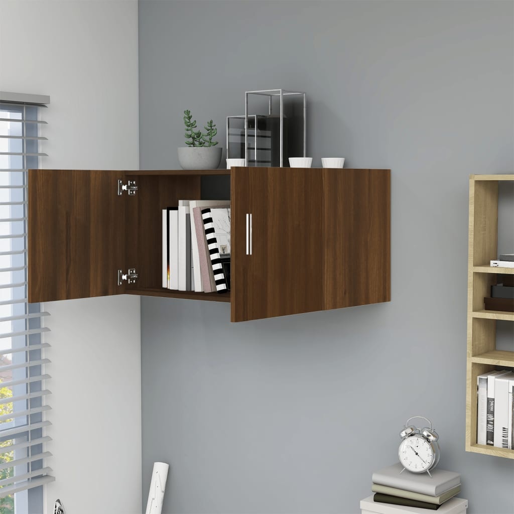 VidaXL Hangkast 80x39x40 cm bewerkt hout bruin eikenkleur