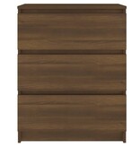 VidaXL Dressoir 60x35x76 cm bewerkt hout bruin eikenkleur