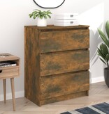 VidaXL Dressoir 60x35x76 cm bewerkt hout gerookt eikenkleurig