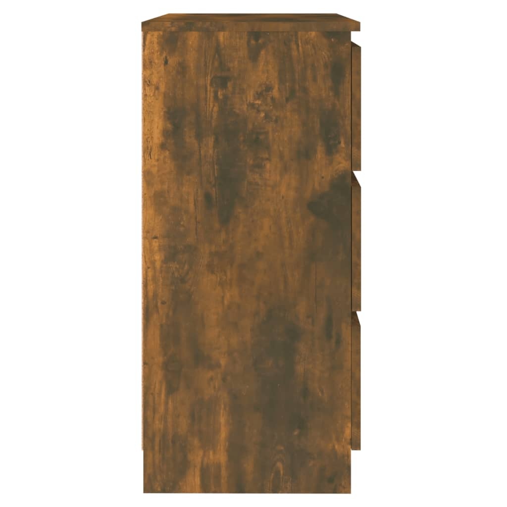 VidaXL Dressoir 60x35x76 cm bewerkt hout gerookt eikenkleurig