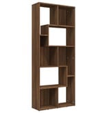 VidaXL Boekenkast 67x24x161 cm bewerkt hout bruin eikenkleur