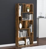 VidaXL Boekenkast 67x24x161 cm bewerkt hout gerookt eikenkleurig