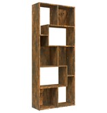 VidaXL Boekenkast 67x24x161 cm bewerkt hout gerookt eikenkleurig
