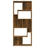 VidaXL Boekenkast 67x24x161 cm bewerkt hout gerookt eikenkleurig