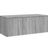 VidaXL Tv-meubel 80x34x30 cm bewerkt hout grijs sonoma eikenkleurig
