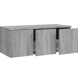 VidaXL Tv-meubel 80x34x30 cm bewerkt hout grijs sonoma eikenkleurig