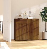 VidaXL Dressoir 80x36x75 cm bewerkt hout bruin eikenkleur