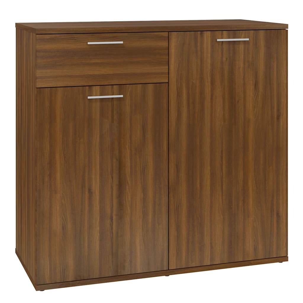 VidaXL Dressoir 80x36x75 cm bewerkt hout bruin eikenkleur
