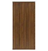 VidaXL Dressoir 80x36x75 cm bewerkt hout bruin eikenkleur