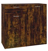 VidaXL Dressoir 80x36x75 cm bewerkt hout gerookt eikenkleurig