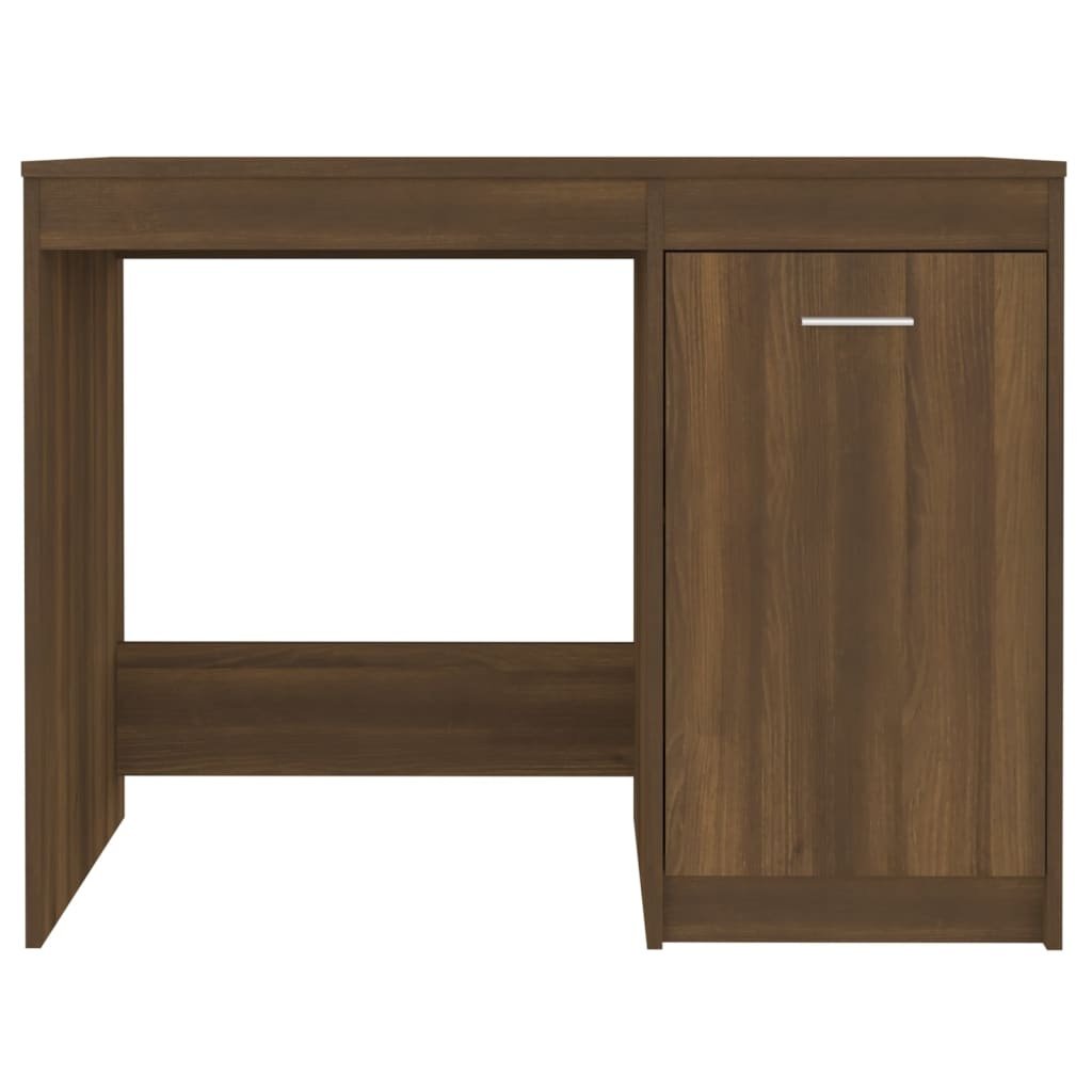 VidaXL Bureau 100x50x76 cm bewerkt hout bruin eikenkleur