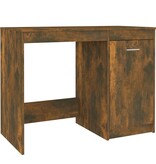 VidaXL Bureau 100x50x76 cm bewerkt hout gerookt eikenkleurig