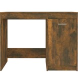 VidaXL Bureau 100x50x76 cm bewerkt hout gerookt eikenkleurig