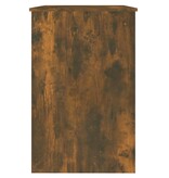 VidaXL Bureau 100x50x76 cm bewerkt hout gerookt eikenkleurig