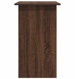 VidaXL Bureau 80x45x74 cm bewerkt hout bruin eikenkleur