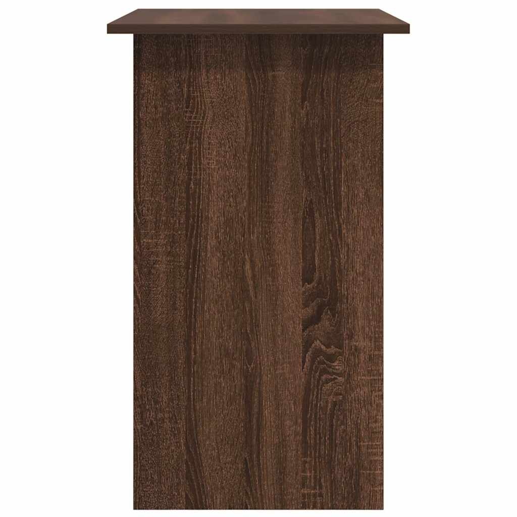 VidaXL Bureau 80x45x74 cm bewerkt hout bruin eikenkleur