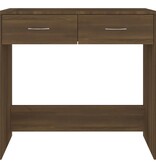 VidaXL Bureau 80x40x75 cm bewerkt hout bruin eikenkleur