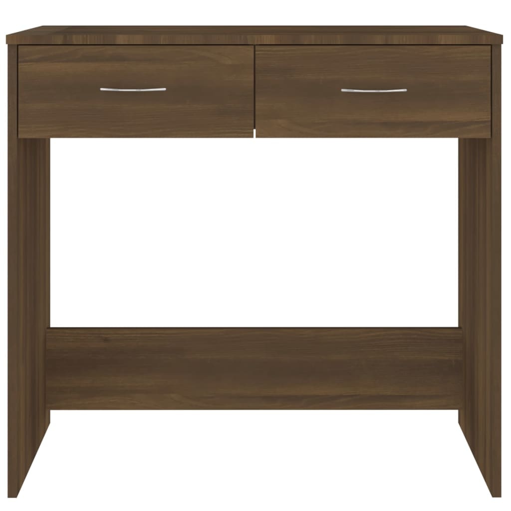 VidaXL Bureau 80x40x75 cm bewerkt hout bruin eikenkleur