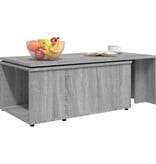 VidaXL Salontafel 150x50x35 cm bewerkt hout grijs