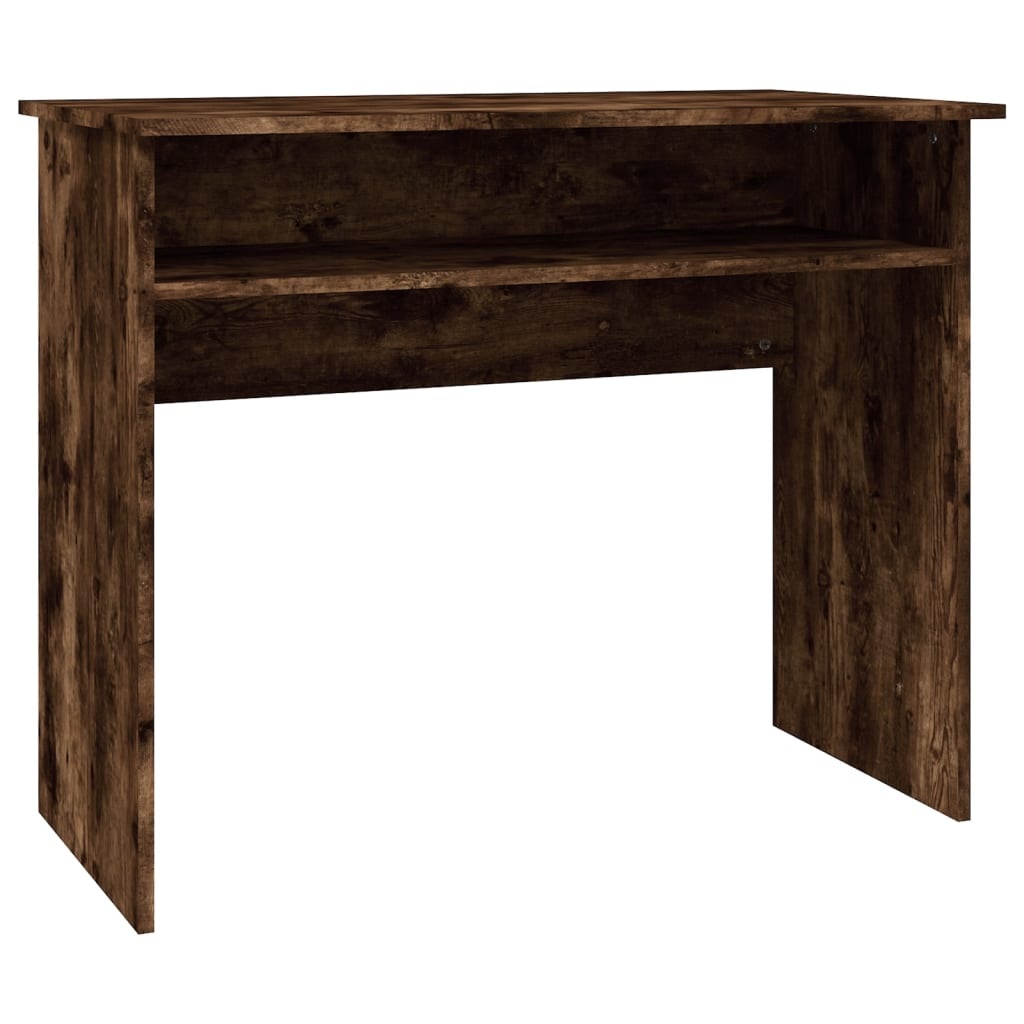 VidaXL Bureau 90x50x74 cm bewerkt hout gerookt eikenkleurig