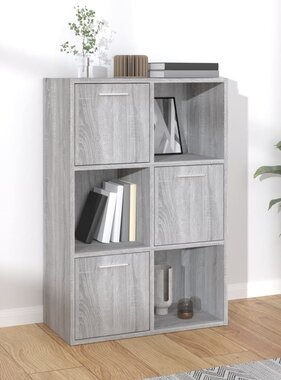VidaXL Opbergkast 60x29,5x90 cm grijs sonoma eikenkleurig