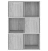 VidaXL Opbergkast 60x29,5x90 cm grijs sonoma eikenkleurig