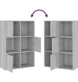 VidaXL Opbergkast 60x29,5x90 cm grijs sonoma eikenkleurig