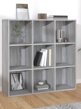 VidaXL Boekenkast 98x29x97,5 cm grijs sonoma eikenkleurig